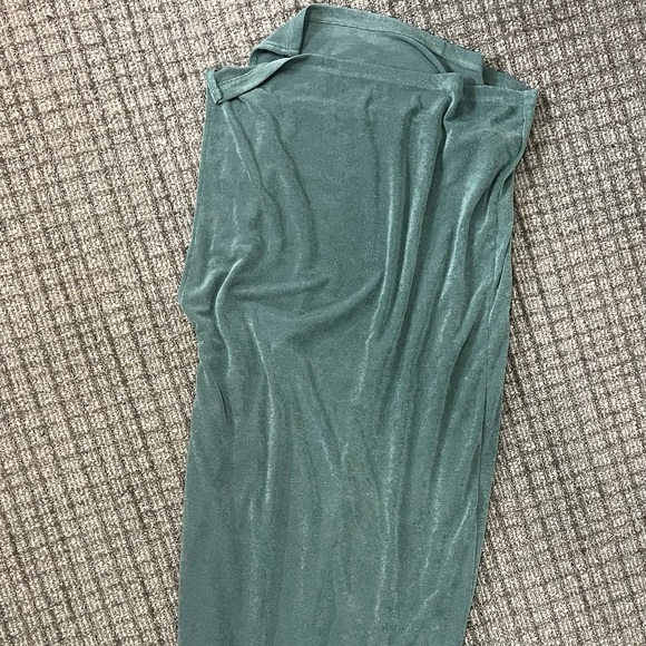 Teal Subtle Shimmer Maxi Dress - Picture 4 of 7